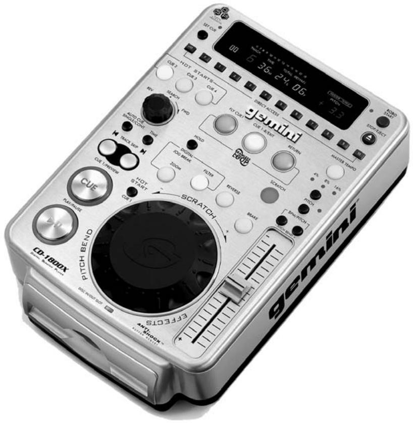 GEMINI CD-1800X - gemini® - 2