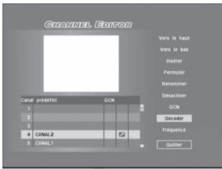 TARGA DRH-5400X - Réglage du décodeur - 1