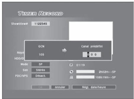TARGA DRH-5400X - Via le menu enregistré programme - 1