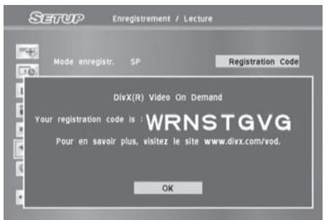 TARGA DRH-5400X - Vérification du code d'enregistrement - 1