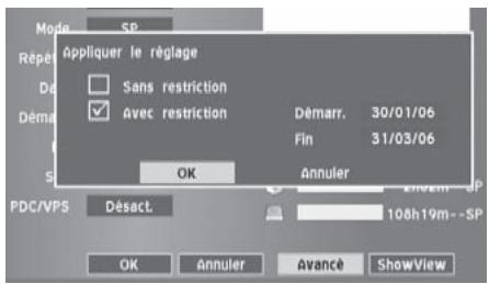 TARGA DRH-5400X - Configuration avancée - 1