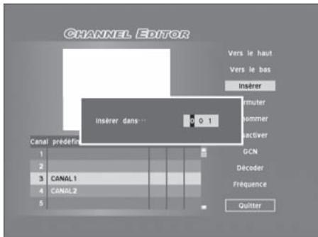 TARGA DRH-5400X - Insertion de canaux TV - 1