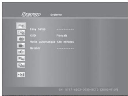 TARGA DRH5400X - Menu Configuration - 2