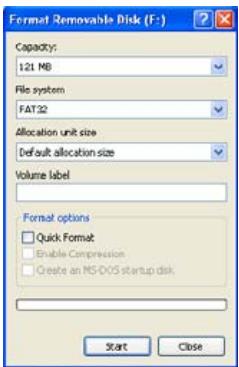 AIRIS MP704 - Formater le lecteur: - 2