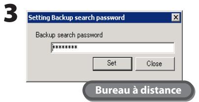 BUFFALO TERASTATION PRO WSS - Définition d'un dossier partagé d'une autre TeraStation ou LinkStation comme dossier de sauvegarde Lorsqu'un mot de passé de sauvegarde (pour la recherche) est définir - 2