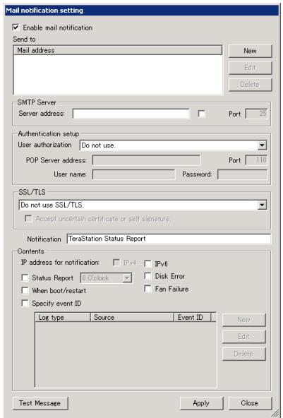 BUFFALO TERASTATION PRO WSS - Notification par courrier électronique - 1