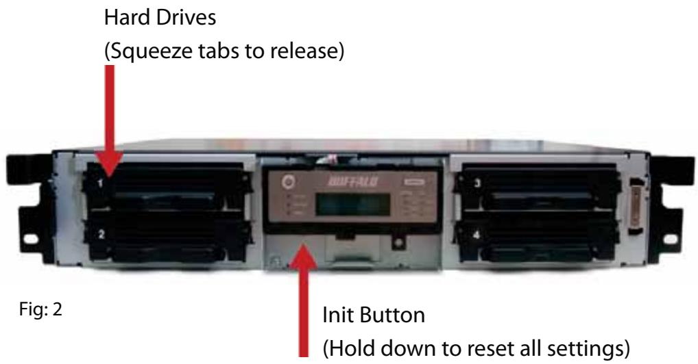 BUFFALO TS-IGL-R5 RACKMOUNT - Front With Panel Removed - 1