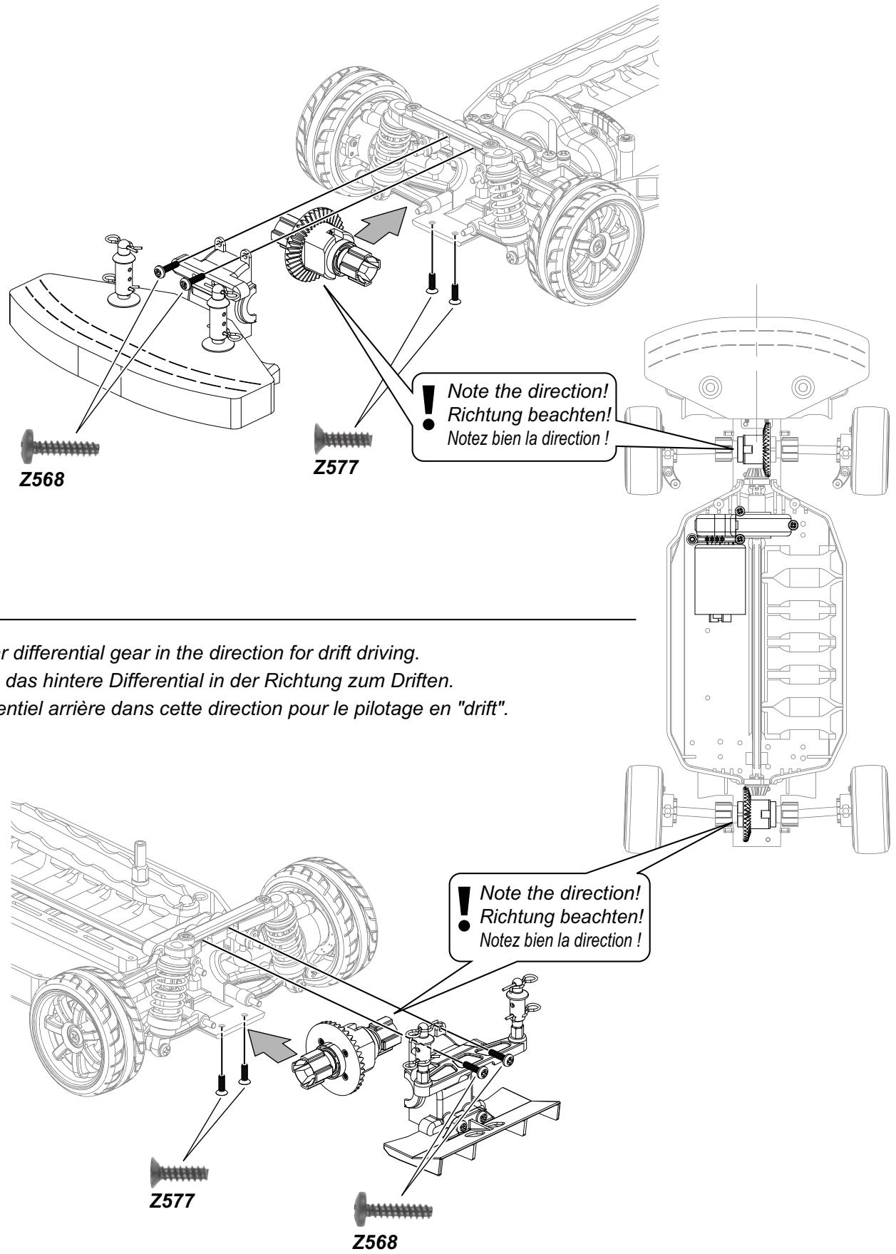 HPI E10 DRIFT - Changement de configuration - 3