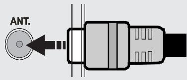 DURABASE LE 32F180X2 - Anschluss der Antenne - 1