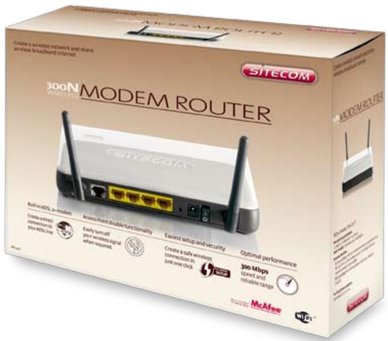 SITECOM WIRELESS MODEM ROUTER 300N WL-322 - WL-322 - 1
