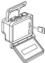 GOPRO HERO - INSERTION ^+ RETRAIT DES CARTES MICROSD - 1