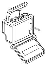 GOPRO HERO - Pour insérer une carte microSD : - 1