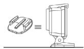 GOPRO HERO3 - UTILISATION DE SUPPORTS ADHÉSIFS INCURVÉS OU PLATS - 1