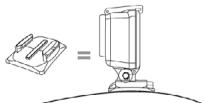 GOPRO HERO3 - UTILISATION DE SUPPORTS ADHÉSIFS INCURVÉS OU PLATS - 2