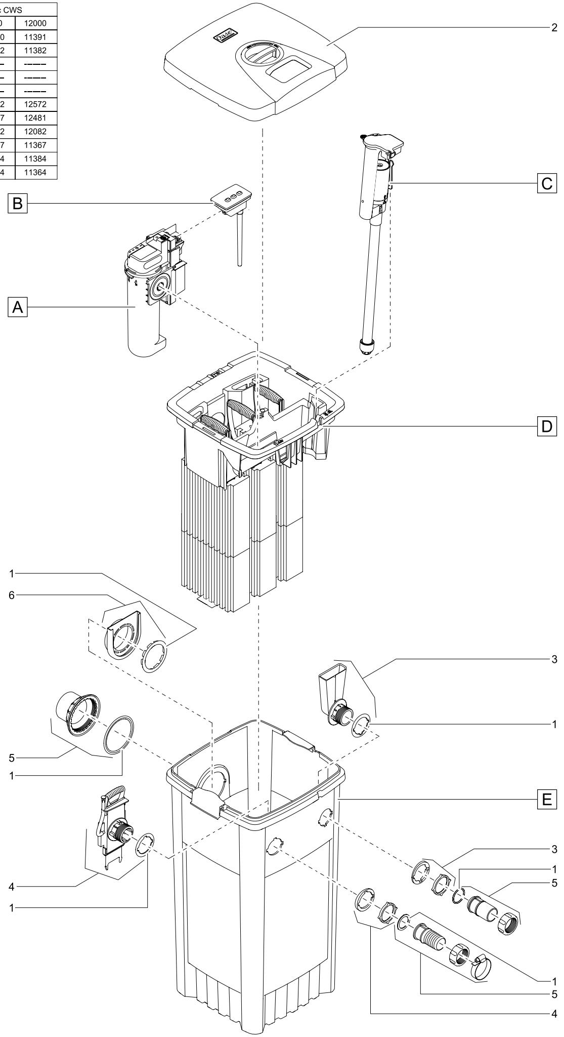 OASE FILTOMATIC CWS - Bortskaffelse - 1