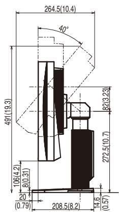 EIZO FLEXSCAN S2233W,  FLEXSCAN S2243W,  FLEXSCAN S2433WFS - S2233W/S2243W (Pied réglabè en hauteur) - 3