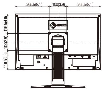 EIZO FLEXSCAN S2233W,  FLEXSCAN S2243W,  FLEXSCAN S2433WFS - S2233W/S2243W (Pied réglabè en hauteur) - 4