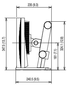 EIZO FLEXSCAN S2433WFS - S2233W/S2243W (Pied réglabè en hauteur) - 12