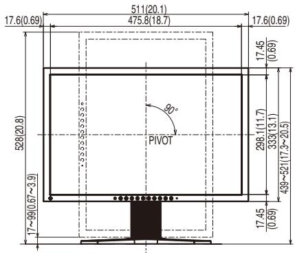 EIZO FLEXSCAN S2433WFS - S2233W/S2243W (Pied réglabè en hauteur) - 2