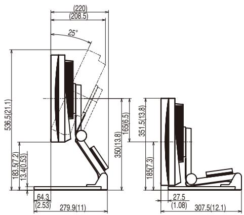 EIZO FLEXSCAN S2433WFS - S2233W/S2243W (Pied réglabè en hauteur) - 7