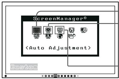 EIZO FLEXSCAN S2433WFS - Pour régler l'écran et les couleurs - 1
