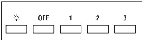 FALMEC ONDA1440 - MOTOR button - 1, 2, 3, OFF - 1