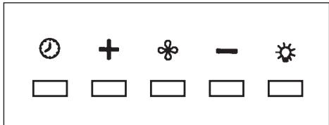 FALMEC ONDA1440 - Bouton minuterie et saturation des filtres - 1