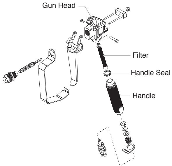 TITAN 640I - NOTE: Left-handed threads require turning the filter clockwise to remove. - 1