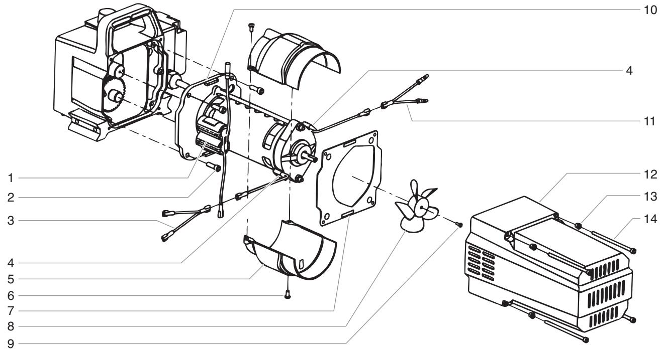 TITAN 640I - Main Assembly · Vue d'ensemble · Ensamblaje principal - 2