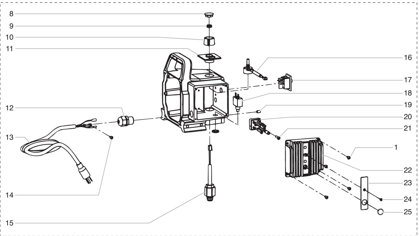 TITAN 640I - Gear Box Assembly • Boîte d'engrenages • Ensamblaje de la caja de engranajes - 2