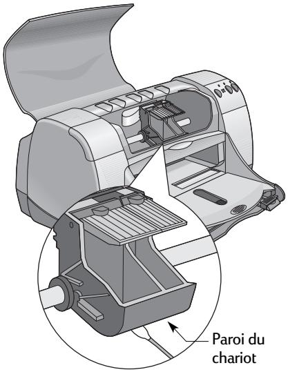 HEWLETT PACKARD 950C - Nettoyage manuel du chariot des cartouches d'impression - 1