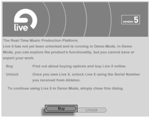 ABLETON LIVE 5.2 - Puis-je utiliser live ou d'autres produits ableton sans numéro de série? - 1