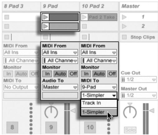 ABLETON LIVE 8.2 - Plusieurs pistes MIDI pour faire jouer le même instrument - 1