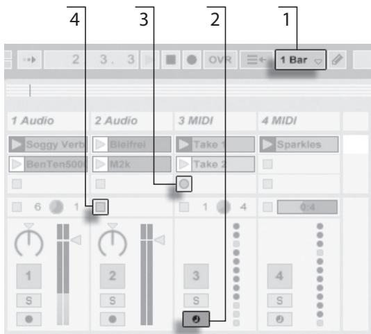 ABLETON LIVE 8.2 - Enregistrer dans les emplacements de Session - 1
