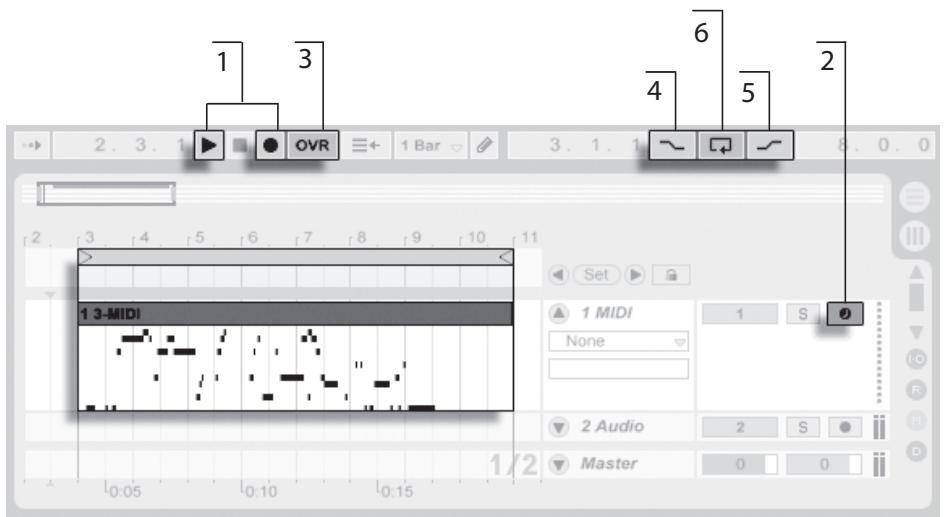 ABLETON LIVE 8.2 - Enregistrer dans l'Arrangement - 1
