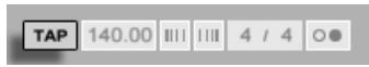 ABLETON LIVE 8.2 - Saisie du tempo par Tap - 1