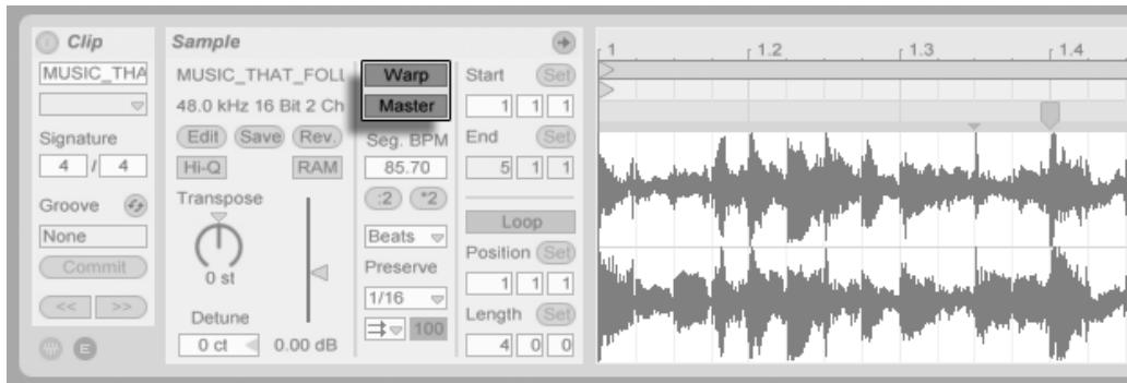 ABLETON LIVE 8.2 - Fenêtre Clip - 1