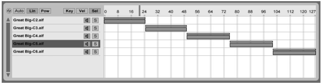 ABLETON LIVE 8.2 - Zones de seLECTION d'échantillon - 1