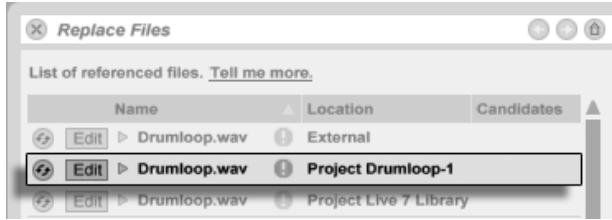 ABLETON LIVE 8.2 - Visualisation et changement des références de fichier de Live Set - 1