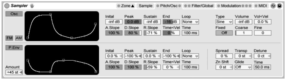 ABLETON LIVE 8.2 - L'onglet Pitch/Osc - 1