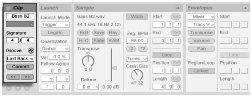 ABLETON LIVE 8.2 - La zone Clip - 1