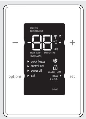 FRIGIDAIRE FFFU13M1QW - Alarme électronique temp. - 1