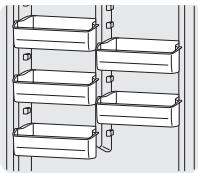 FRIGIDAIRE FFFU13M1QW - Balconnets réglables (certains modèles de verticaux) - 1