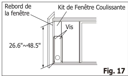 FRIGIDAIRE FRA053PU1 - Installation dans la fenêtre glissante à chassinis - 7