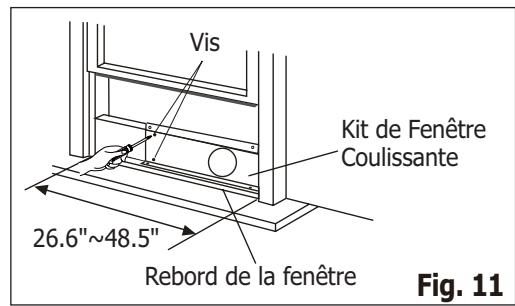 FRIGIDAIRE FRA053PU1 - Installation dans la fenêtre glissante à chassinis - 4