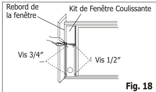 FRIGIDAIRE FRA053PU1 - Installation dans la fenêtre glissante à chassinis - 8