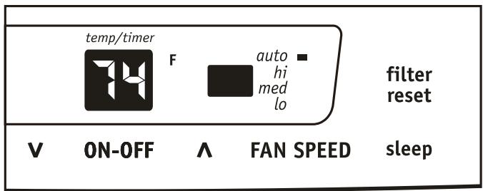 FRIGIDAIRE FRA064VU1 - FONCTION DE VERIFICATION DU FILTRE, CE QUI APPARAIT : - 1