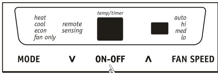 FRIGIDAIRE FRA08PZU1 - POUR METTRE EN MARCHE L'APPAREIL : - 1