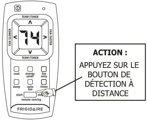 FRIGIDAIRE FRA08PZU1 - FONCTION DE DETECTION A DISTANCE (sur certains modèles) - 1