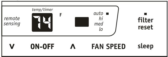 FRIGIDAIRE FRA08PZU1 - FONCTION DE VERIFICATION DU FILTRE, CE QUI APPARAIT : - 1